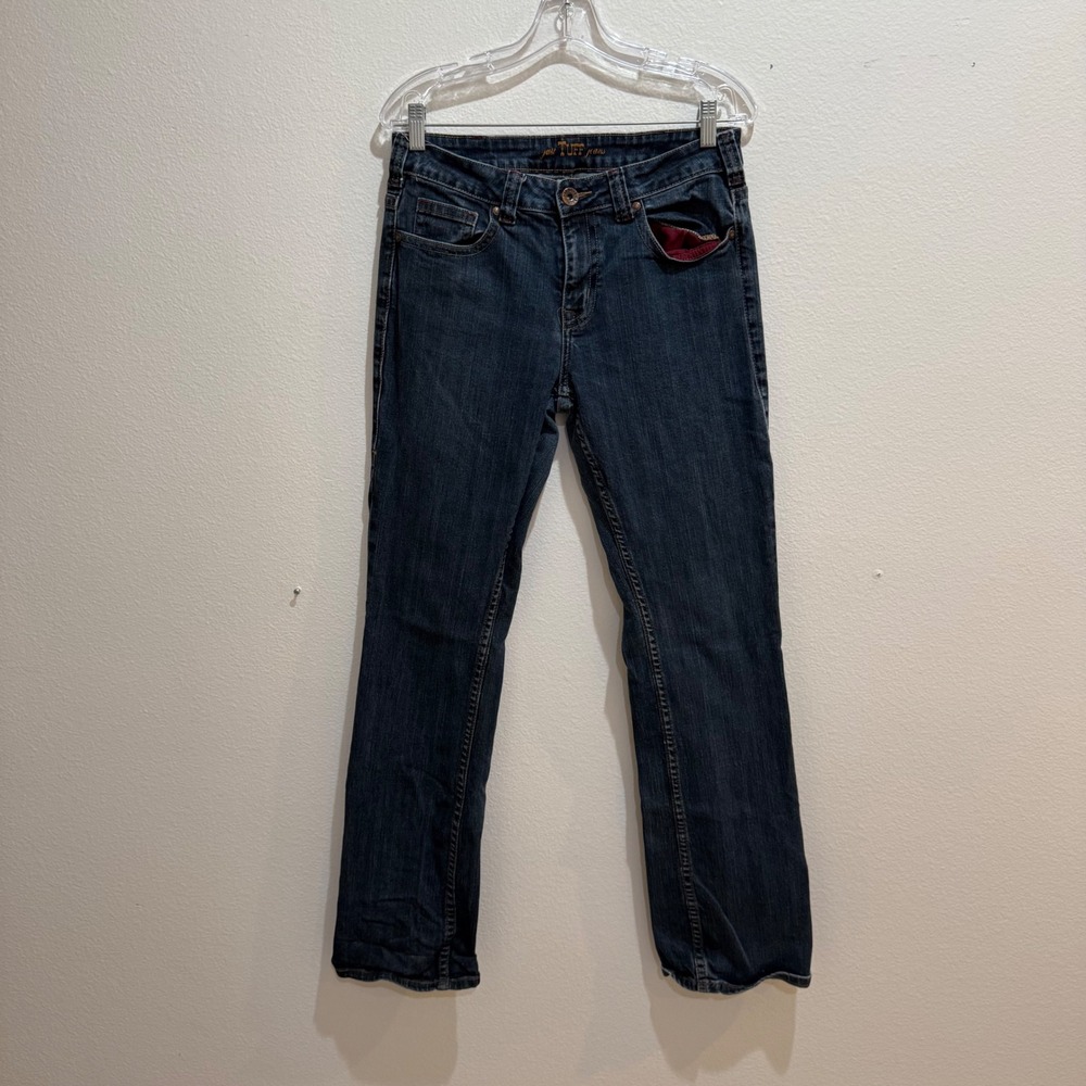 Cowgirl Tuff Co Just Tuff Dark Wash Straight Leg Western Jeans W29 L35